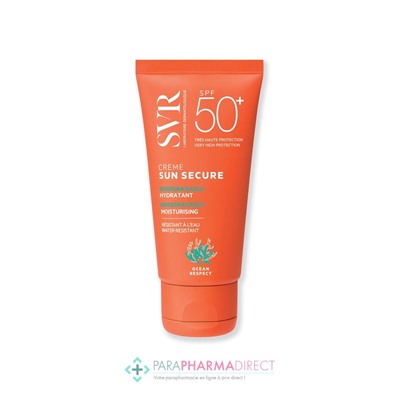 SVR Sun Secure SPF50+ Crème Solaire Biodégradable Hydratante 50ml