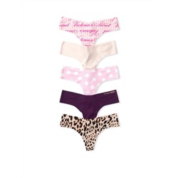 SEXY ILLUSIONS BY VICTORIA'S SECRET 5-pack No-show Thong Panties