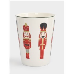 Кружка, 420 мл, фарфор N, бело-бордовая, Щелкунчики, Nutcracker