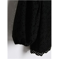 Bluse mit Lochstickerei