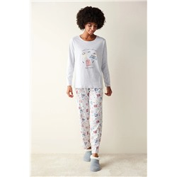 Penti Sweaters Uzun Kollu Açık Gri Pijama Set PND9XIC623SK-AGJ