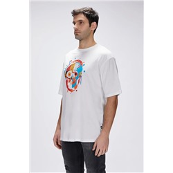 Bad Bear, Sten Beyaz Erkek Oversize Tişört