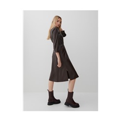 Hemdblusenkleid aus Lederimitat