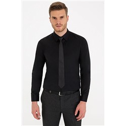 Pierre Cardin Siyah Slim Fit Basic Gömlek G021SZ004.000.1242678
