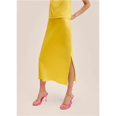 Falda midi abertura -  Mujer | MANGO OUTLET Melilla