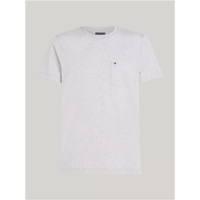 Heather Cotton Pocket T-Shirt