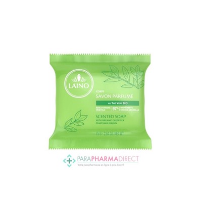 Laino Savon Parfumé au Thé Vert BIO Corps 75g