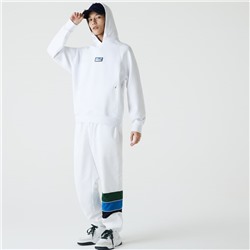 Men's Zip Pocket Hooded Sweatshirt With Badge