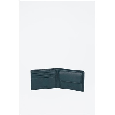 Cartera de piel Chief Azul pato