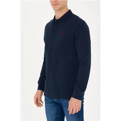 Erkek Lacivert Basic Sweatshirt