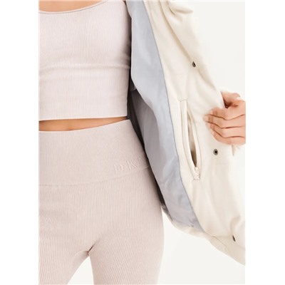 Faux Leather Puffer Jacket