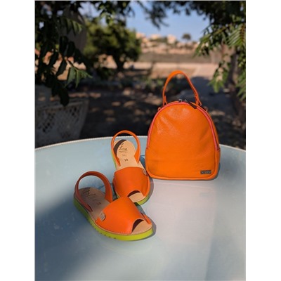 КОМБО AB.ZAPATOS · 3201 naranja + AB.Z · Pelle · mochila NAPA (630) naranja АКЦИЯ