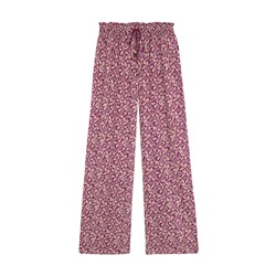 Pantalón largo estampado morado
