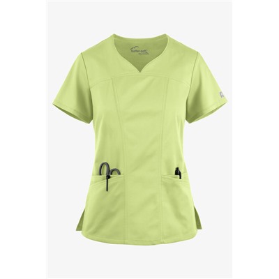 Butter-Soft STRETCH Women's 4-Pocket Sweetheart Neck Scrub Top