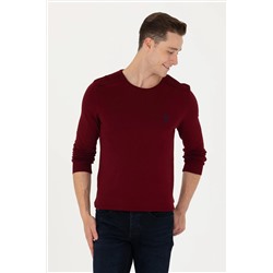 Erkek Bordo Basic Kazak