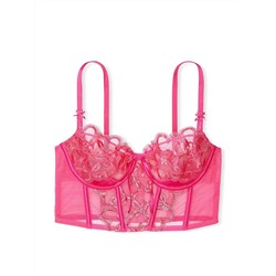 DREAM ANGELS Wicked Shimmer Heart Embroidery Open-Cup Corset Top