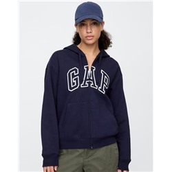 Relaxed Gap Logo Zip Hoodie