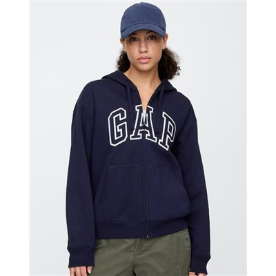 Relaxed Gap Logo Zip Hoodie