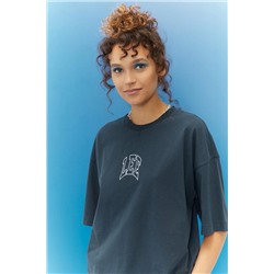 Lee Kadın Loose Fit Rahat Kesim %100 Pamuk Bisiklet Yaka Tişört L42BEH