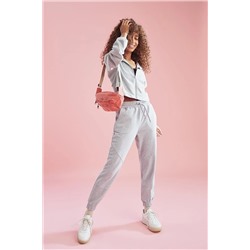 Defacto Jogger Standart Fit Esnek Bantlı Paça Geri Dönüşümlü Ince Sweatshirt Kumaşı Eşofman Alt T5987AZ21SP