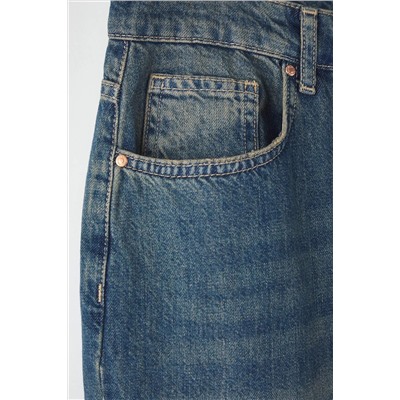 More Sustainable Mavi Soluk Efekt Vintage Yüksek Bel Wide Leg Jeans TBBAW26CJ00048