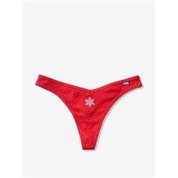 PINK COTTON THONG