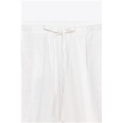 ZW COLLECTION 100% LINEN PALAZZO TROUSERS