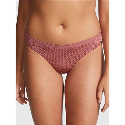 Seamless High-Leg Thong Panty