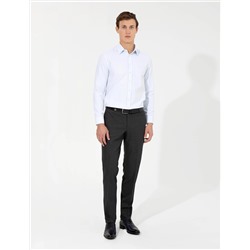 Açık Mavi Slim Fit Armürlü Gömlek
