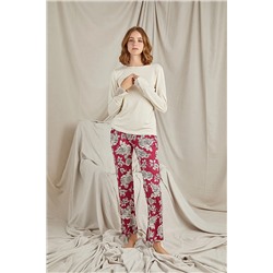 Sevim 11394 Kadın Dantelli Pijama Takım