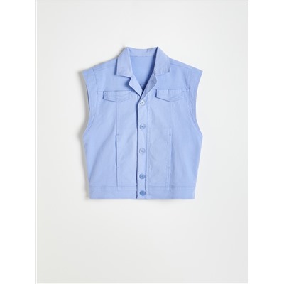 Weste aus Denim