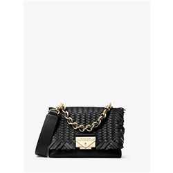 MICHAEL MICHAEL KORS Cece Extra-Small Woven Leather Crossbody Bag