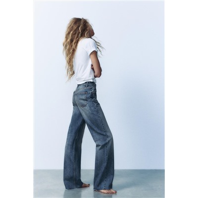 TRF WIDE-LEG HIGH-WAIST FULL LENGTH JEANS
