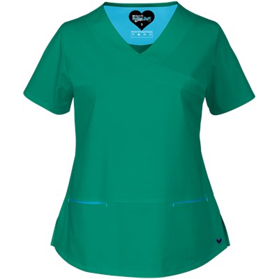 UA Butter-Soft STRETCH Scrubs Contemporary Fit Crossover Top