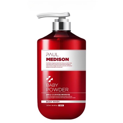 PAUL MEDISON Signature Body Wash Baby Powder Гель для душа с коллагеном и ароматом детской присыпки 1077мл