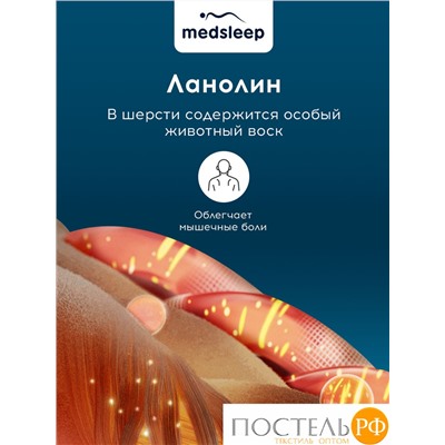 MedSleep SONORA Одеяло Зимнее 200х210, 1пр, хлопок/шерсть/микровол.; 400 гр/м2