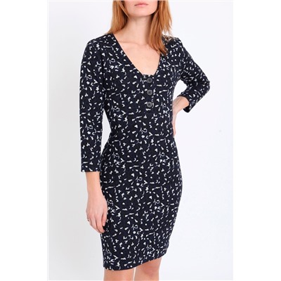 Vestido recto Azul marino
