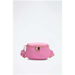 Bandolera de piel Phoebe Rosa
