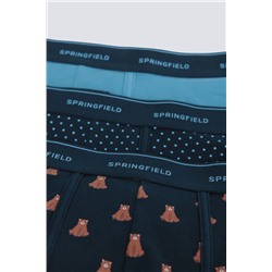 Pack 3 boxers oso y lunares