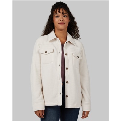 Clearance 80 WOMEN'S VELVET SHERPA-LINED SHIRT JACKET