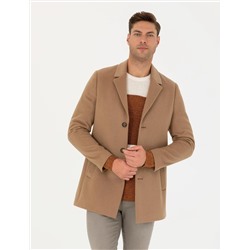 Camel Ex. Slim Fit Kaşe Kaban