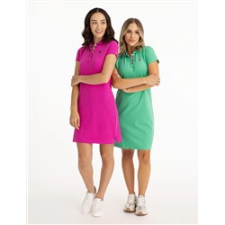 TIPPED POLO DRESS