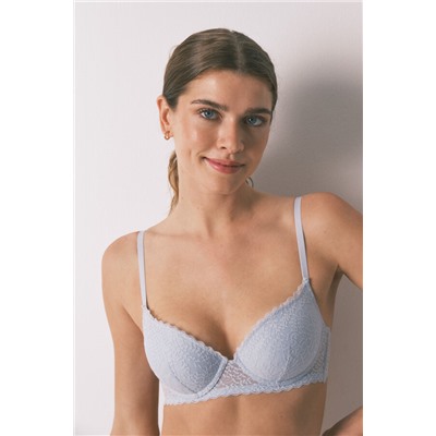 Sujetador GORGEOUS push up encaje azul