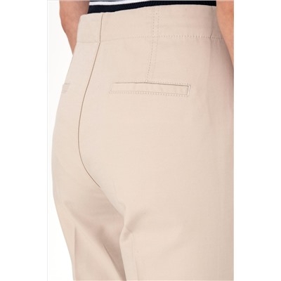 Kadın Taş Slim Flare Cropped Fit Kanvas Pantolon