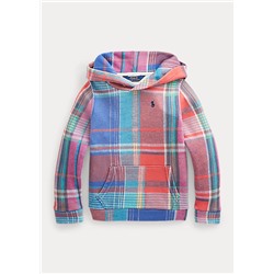 Girls 2-6x Plaid French Terry Hoodie