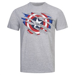 Captain America MARVEL Torn Herren T-Shirt FBMTS200SPO