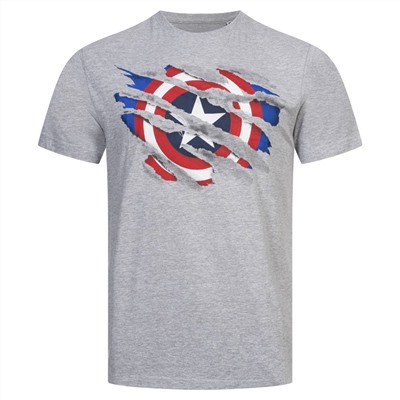 Captain America MARVEL Torn Herren T-Shirt FBMTS200SPO