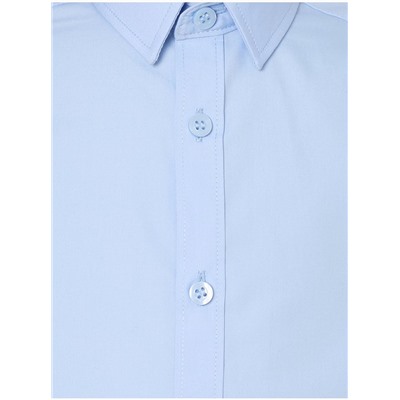 Light Blue Boys Slim Fit Long Sleeve School Shirt 2 Pack