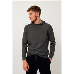 Sudadera de lana y cachemir Gris jaspeado