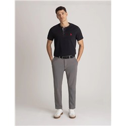 SOLID JERSEY HENLEY SHIRT